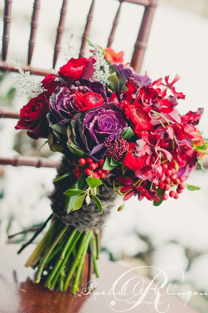 Wintery Bridal Bouquet By Rachel A. Clingen Wedding Design