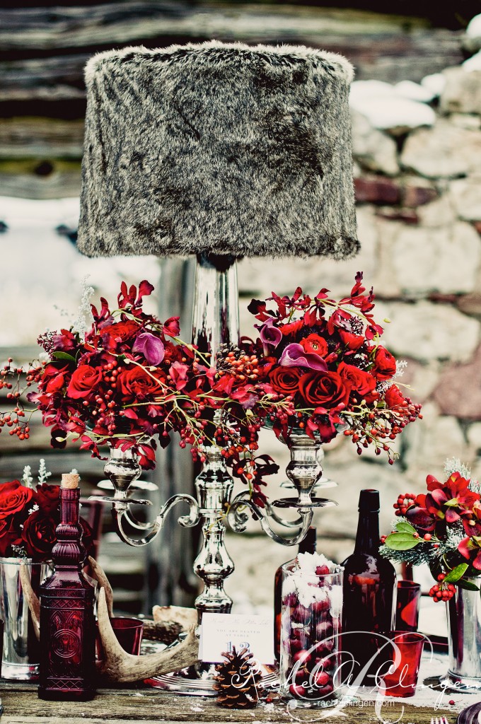 Winter Wedding Centrepieces by Rachel A. Clingen