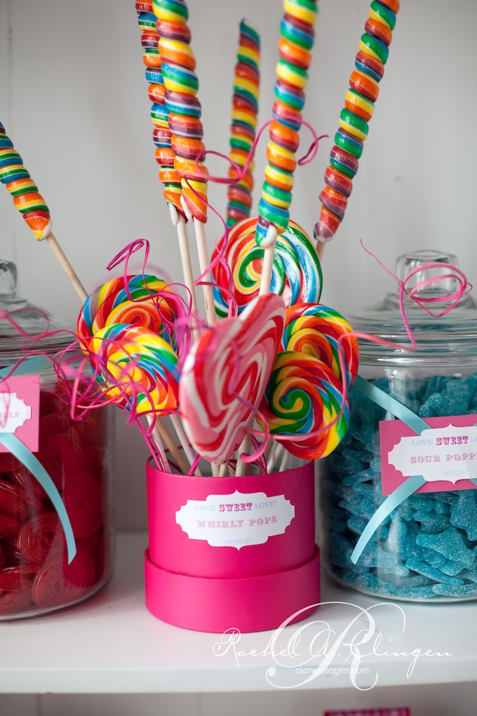 Candy Land Wedding Centrepieces