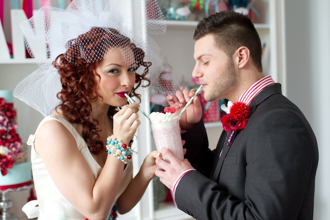Candy Land Bride Groom Decor