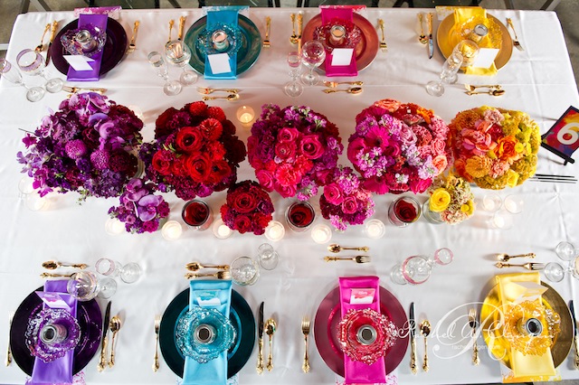 Ombre Wedding Centrepieces