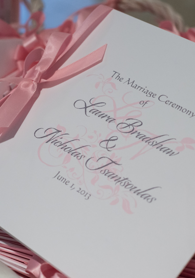 Toronto Wedding Programs