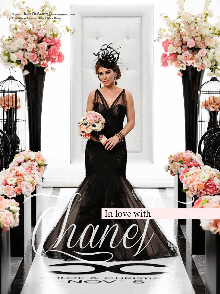 Coco Chanel Inspired Wedding by Rachel A. Clingen Wedding Flowers Toronto