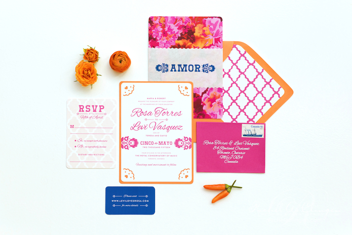 Luxury Wedding Stationary Cinco De Mayo