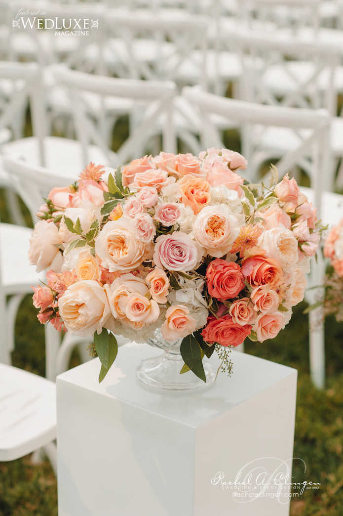 Ceremony Flowers Peach Coral