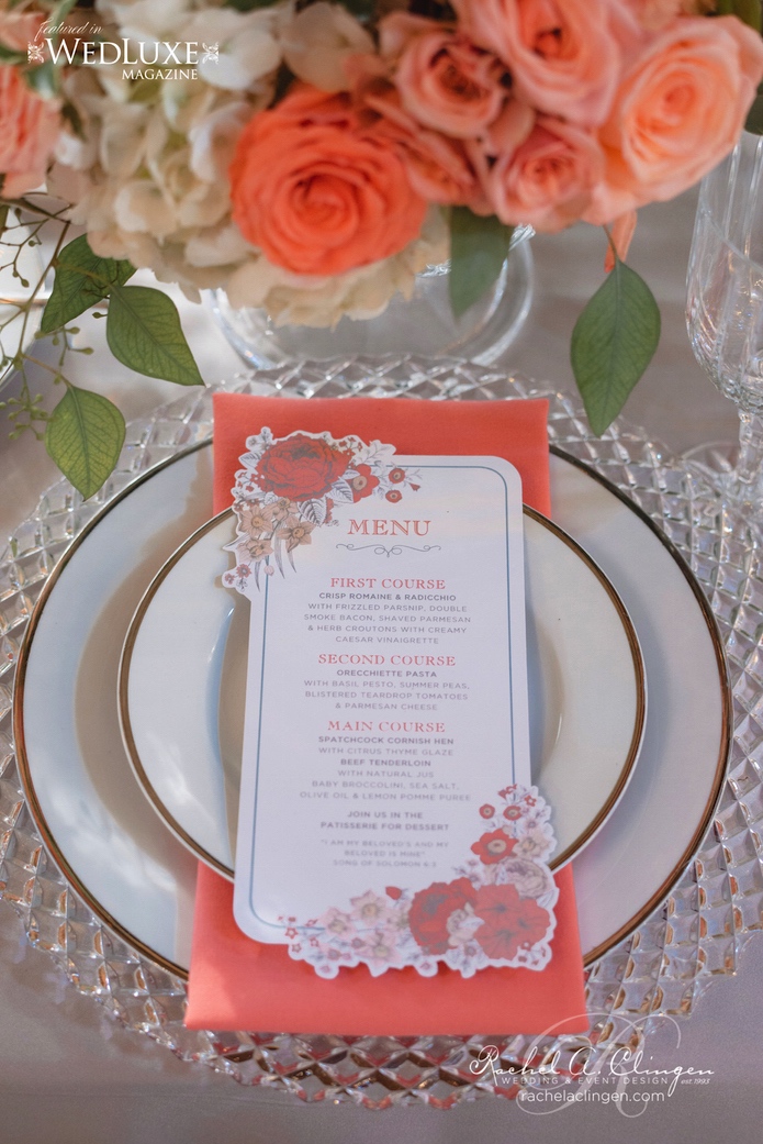 Country Wedding Menu