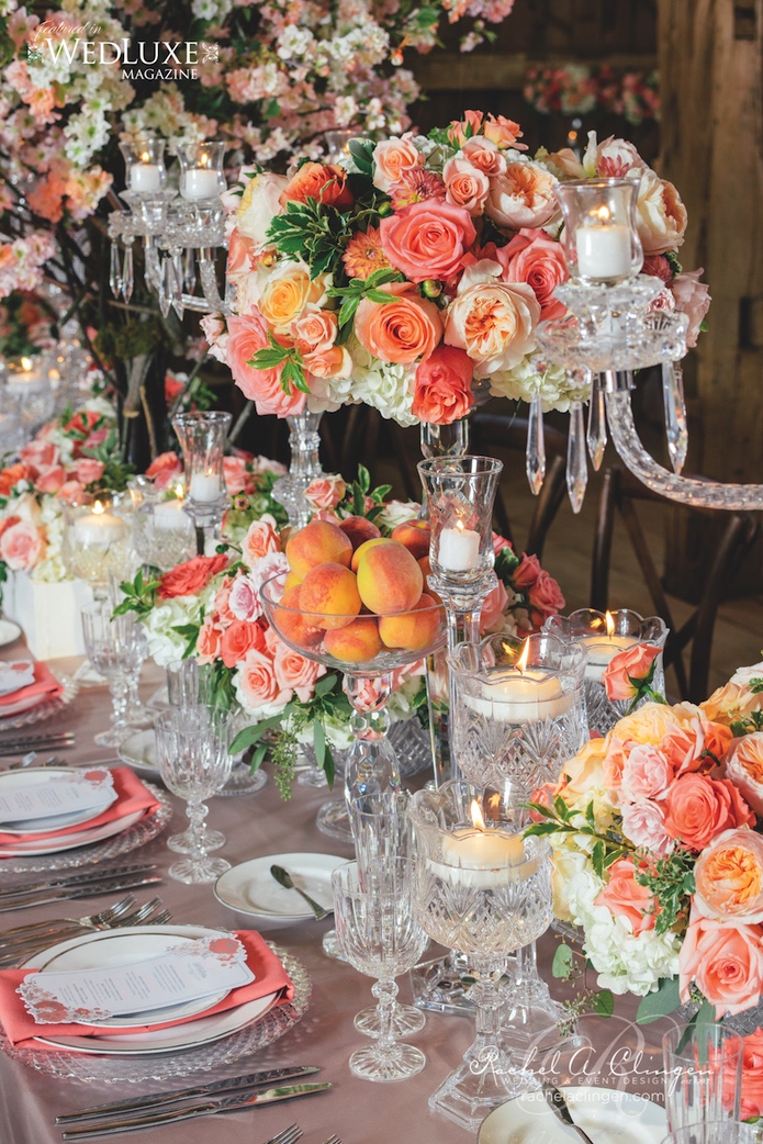 Peach Themed Wedding