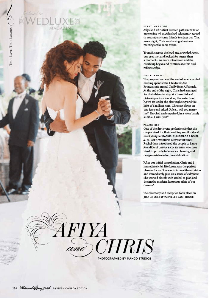 WedLuxe Celebrity Wedding at Miller Lash House Toronto