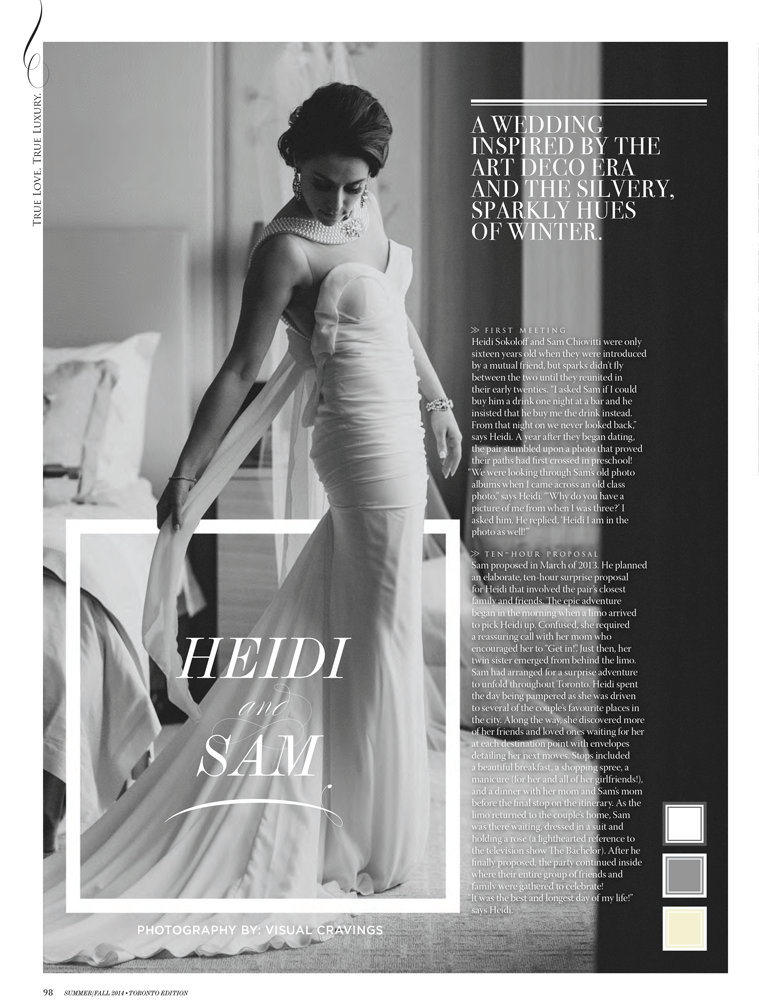 A WedLuxe Real Wedding - Heidi & Sam by Rachel A. Clingen Wedding Design and Decor