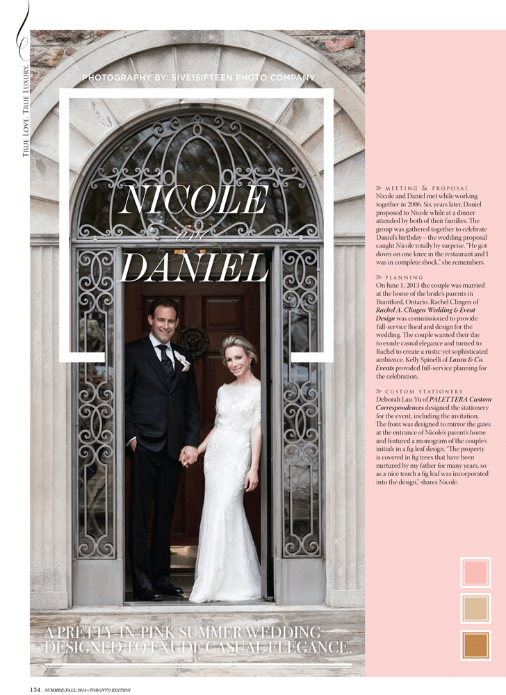 Nicole and Daniel - A Real Wedding By Rachel A. Clingen Wedding Design, Decor and Flowers