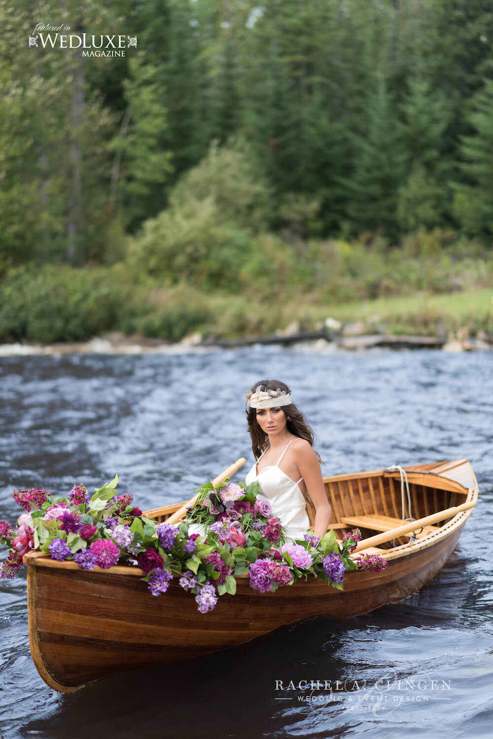 Glamping-Wedding-Canoe-Flowers