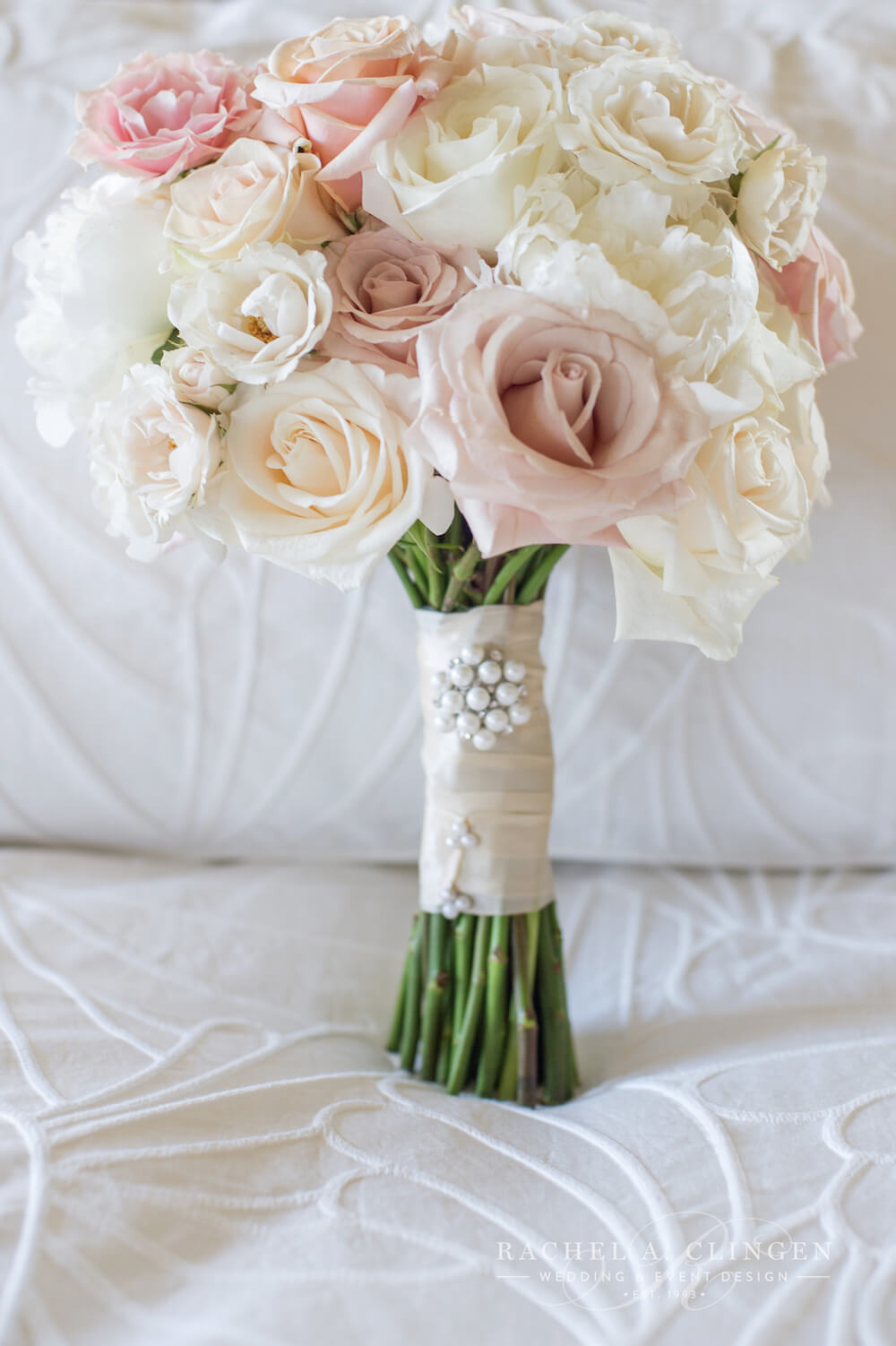 Ivory Pink Blush Wedding Bouquet Wedding Decor Toronto Rachel A Clingen Wedding And Event Design 