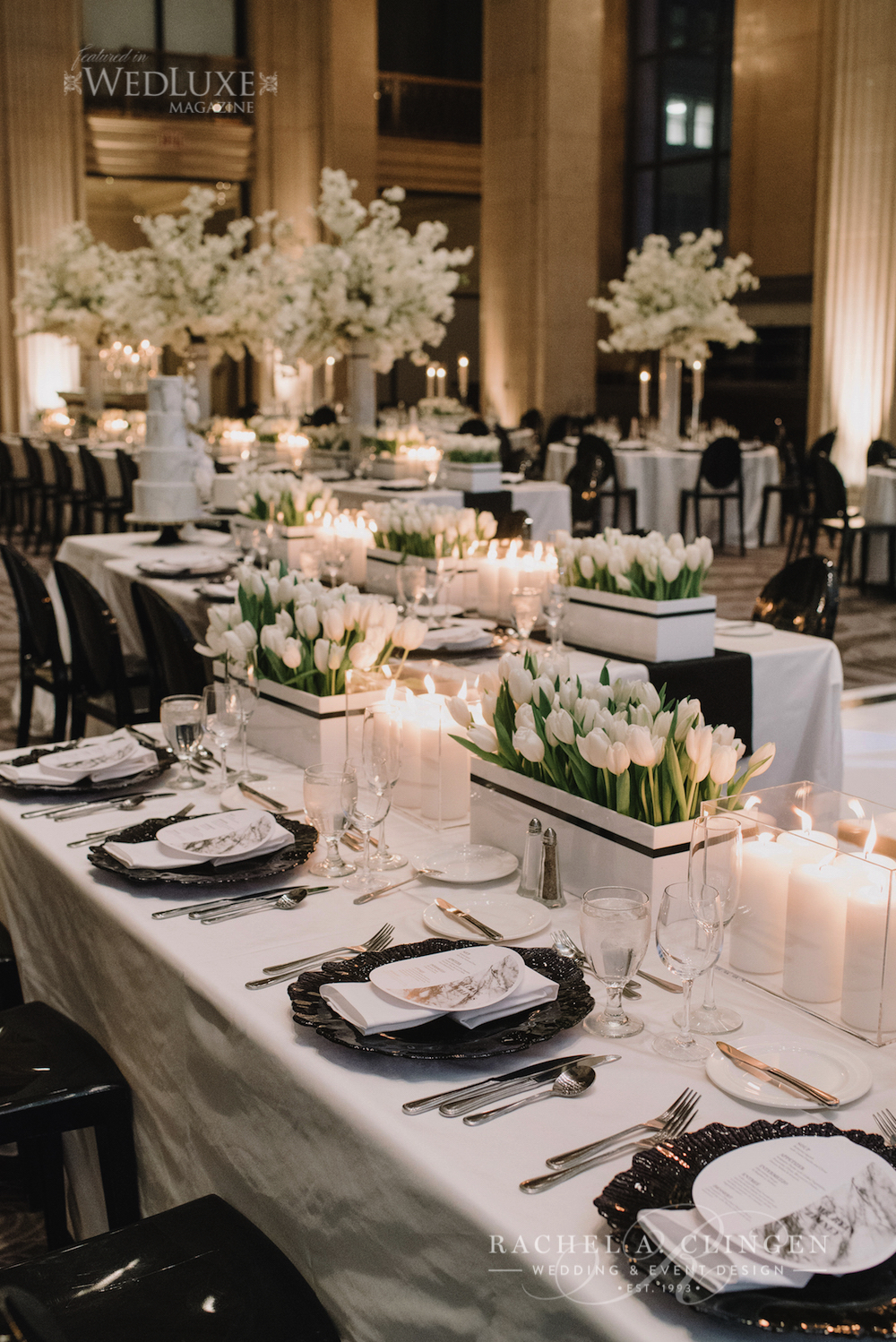 Chic Modern Black And White Wedding At One King West - Rachel A. Clingen Wedding &amp; Event Design