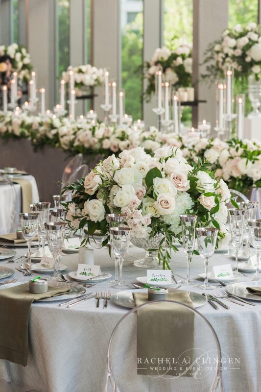 whitegreenweddingcentrepieces Wedding Decor Toronto
