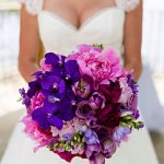 berry toned bridal bouquet imp