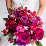 berry toned bridal flowers imp