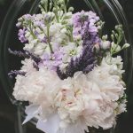 lavender ivory peony bouquet imp