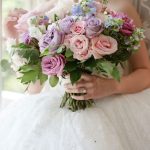 mauve pink dusty blue bouquets imp