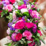 purple pink wedding flowers imp 1