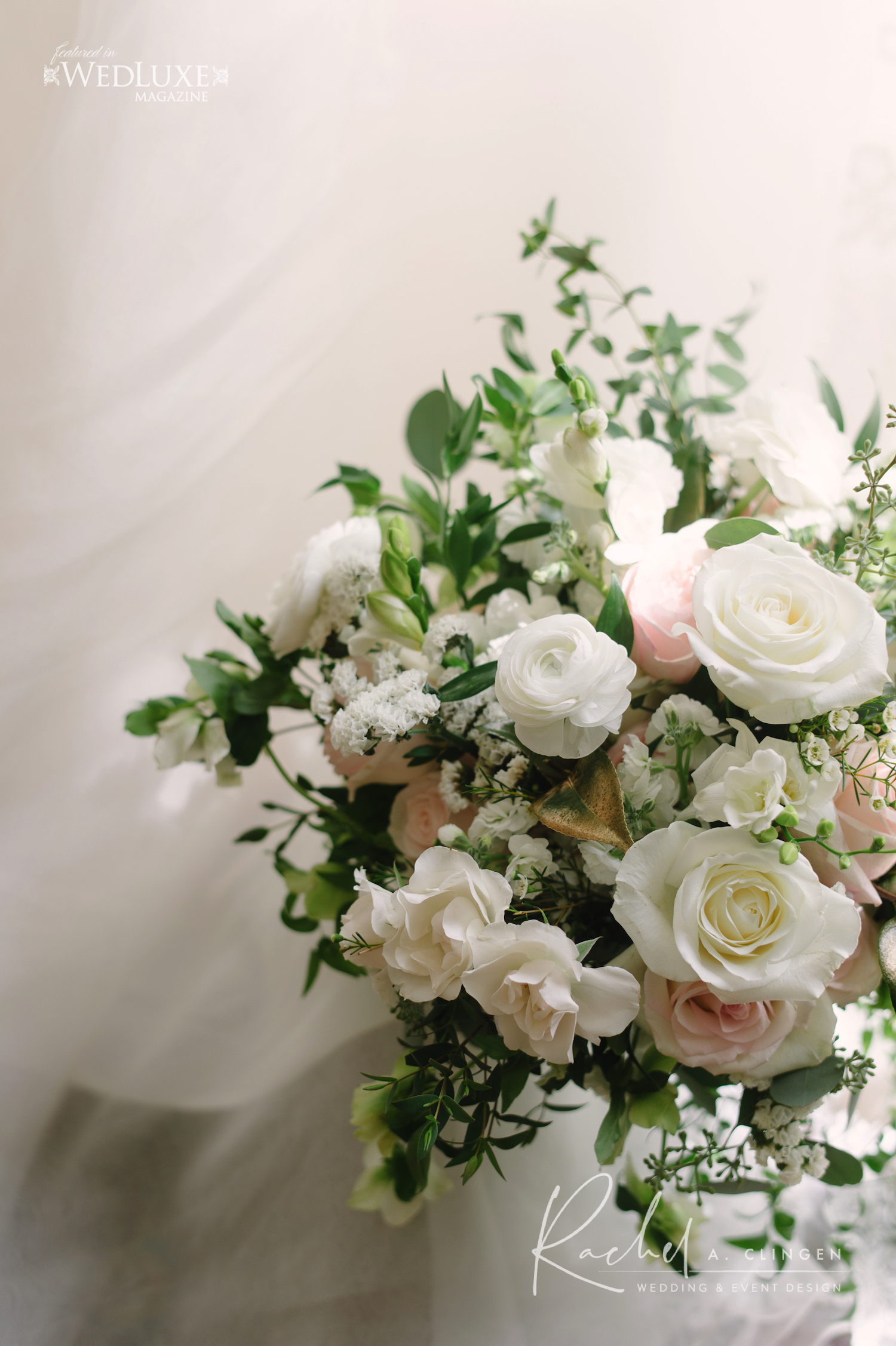 beautiful ivory wedding bouquet