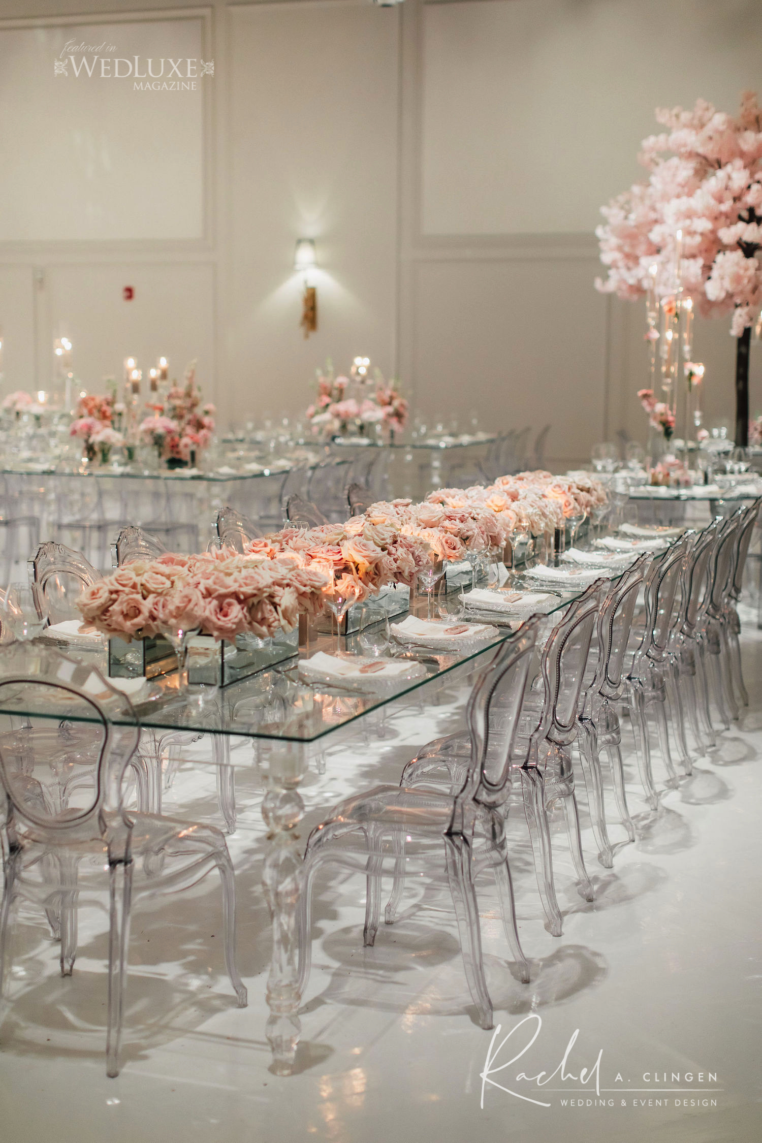 modern wedding centrepieces roses