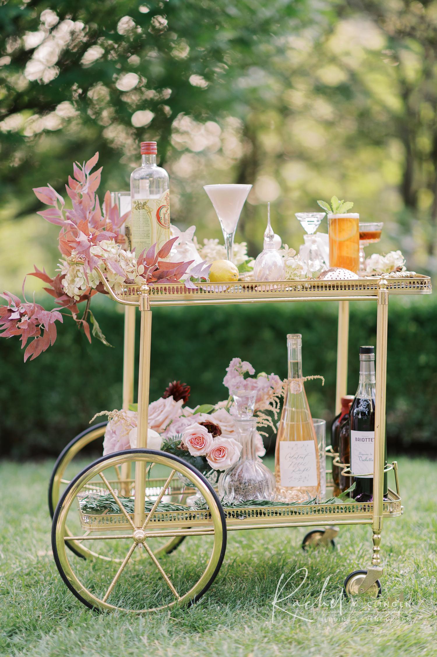wedding drink cart