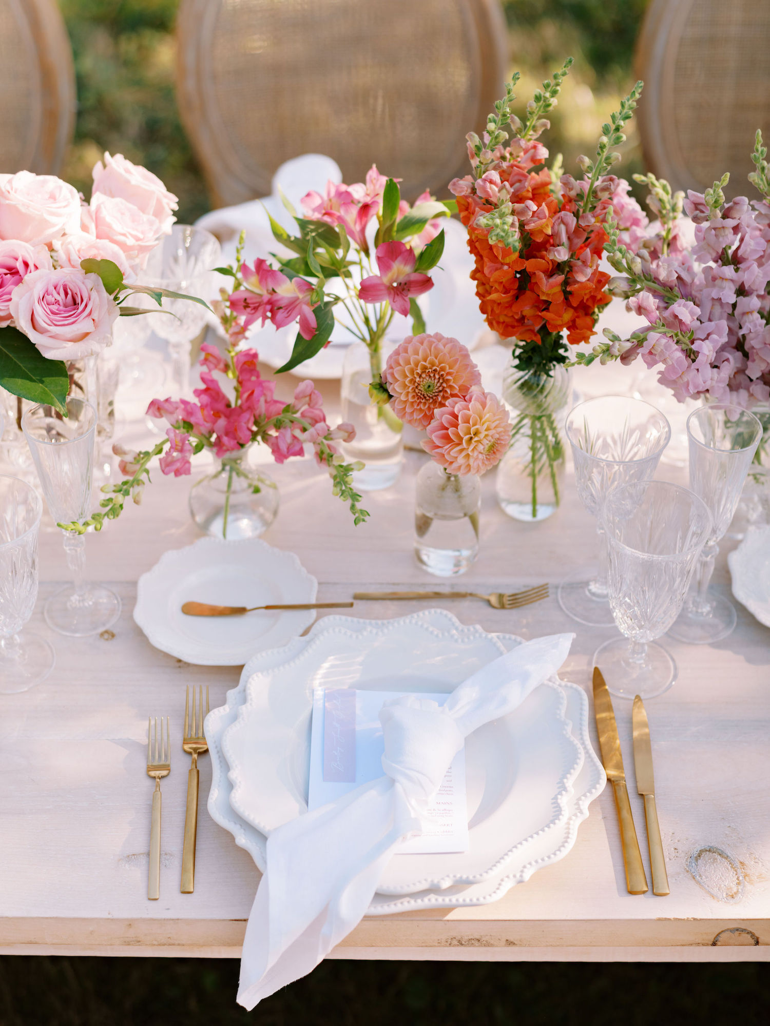 vineyard wedding table ideas