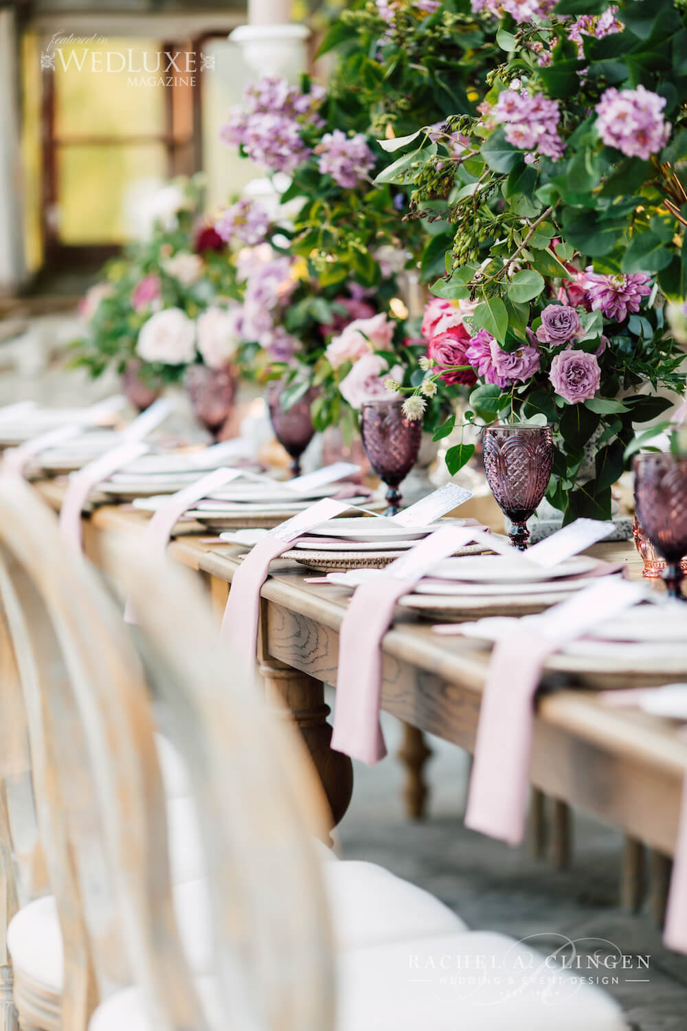 Lilac Wedding Tables
