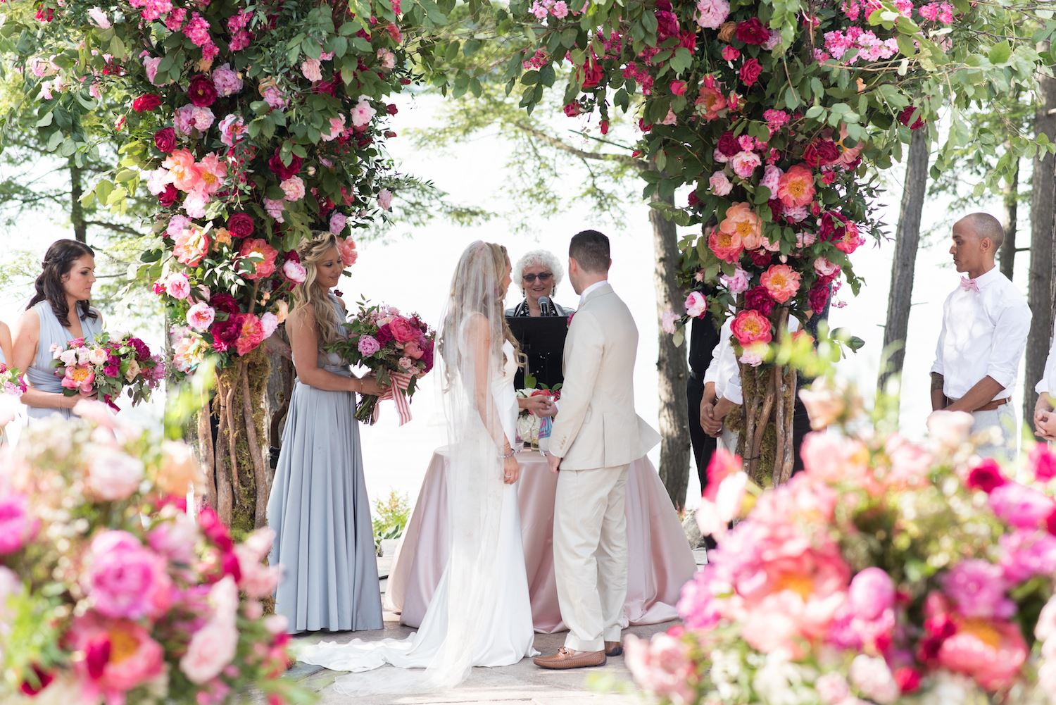 luxury floral wedding chuppah rachel a clingen