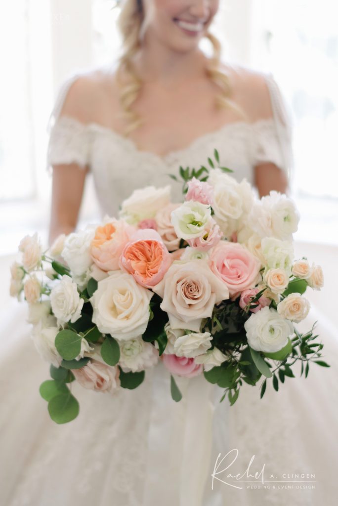 blush pink bridal bouquet