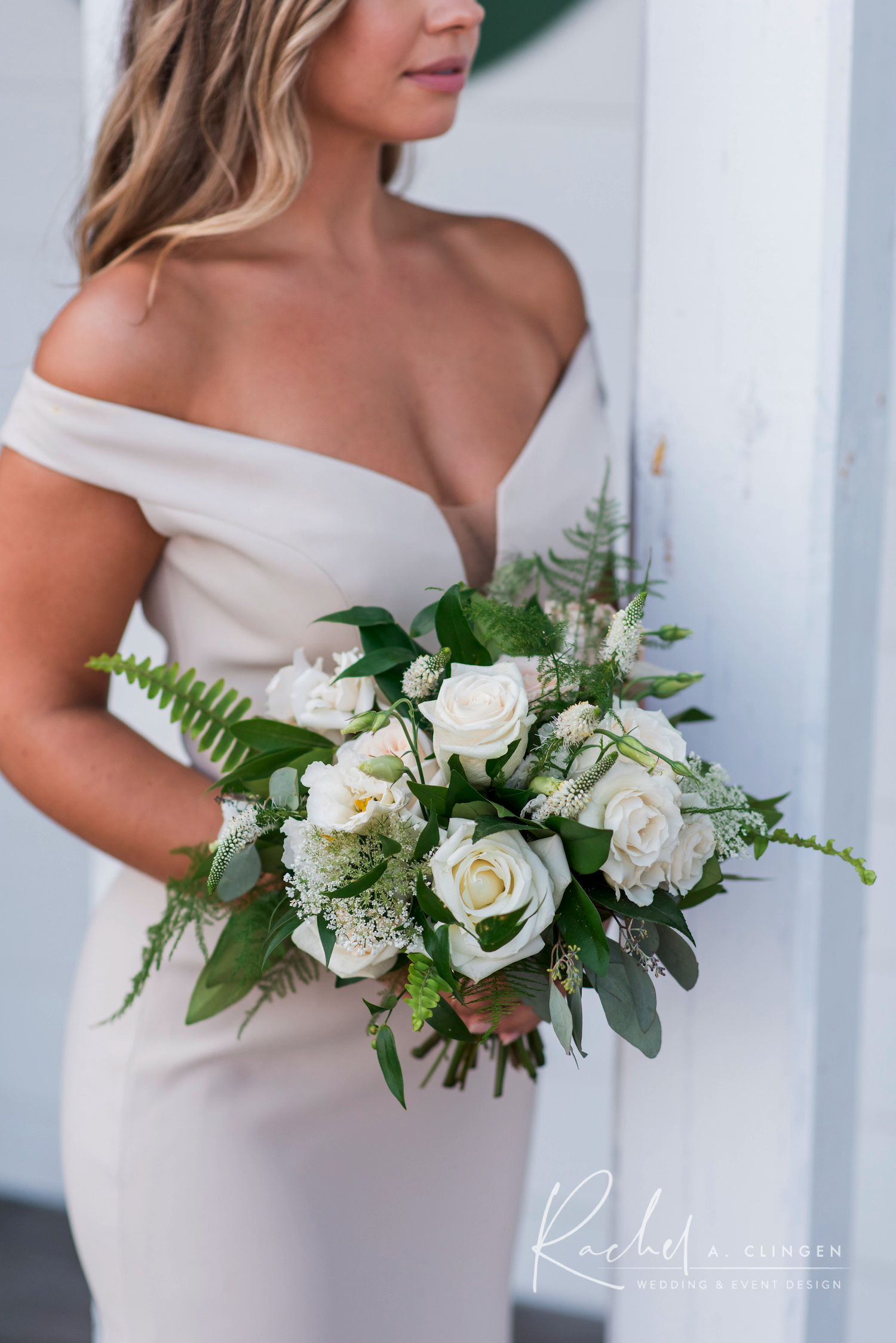 bridesmaid bouquet ivory imp
