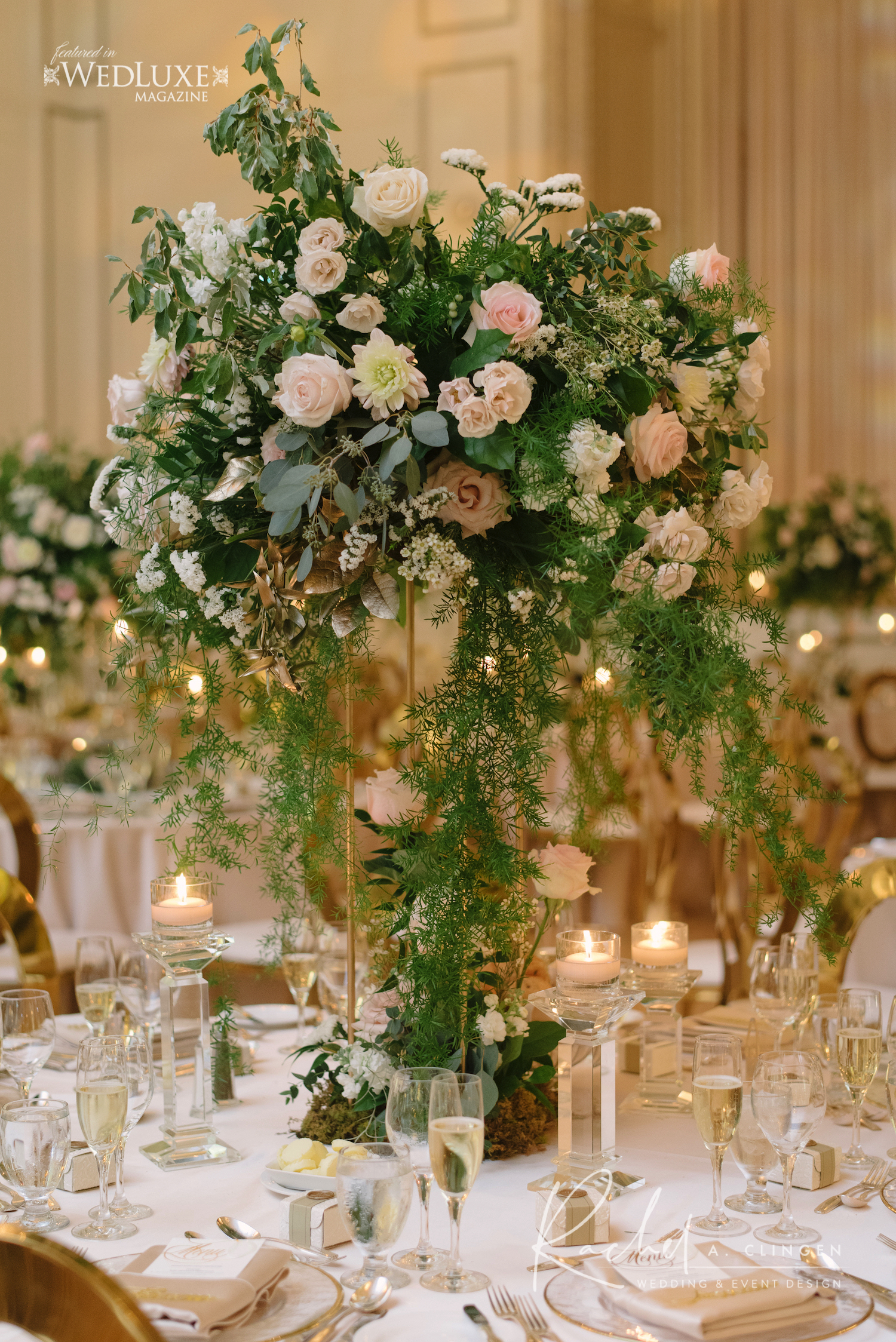 luxury wedding flowers toronto centrepiece 1
