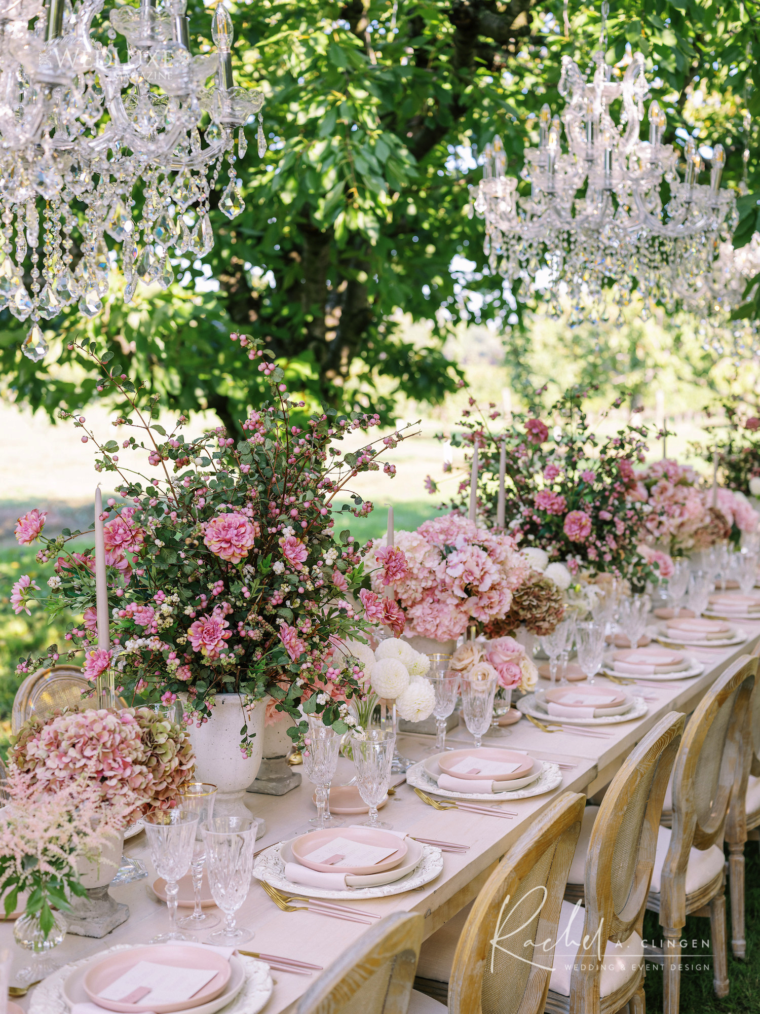 outdoor wedding flowers winery
