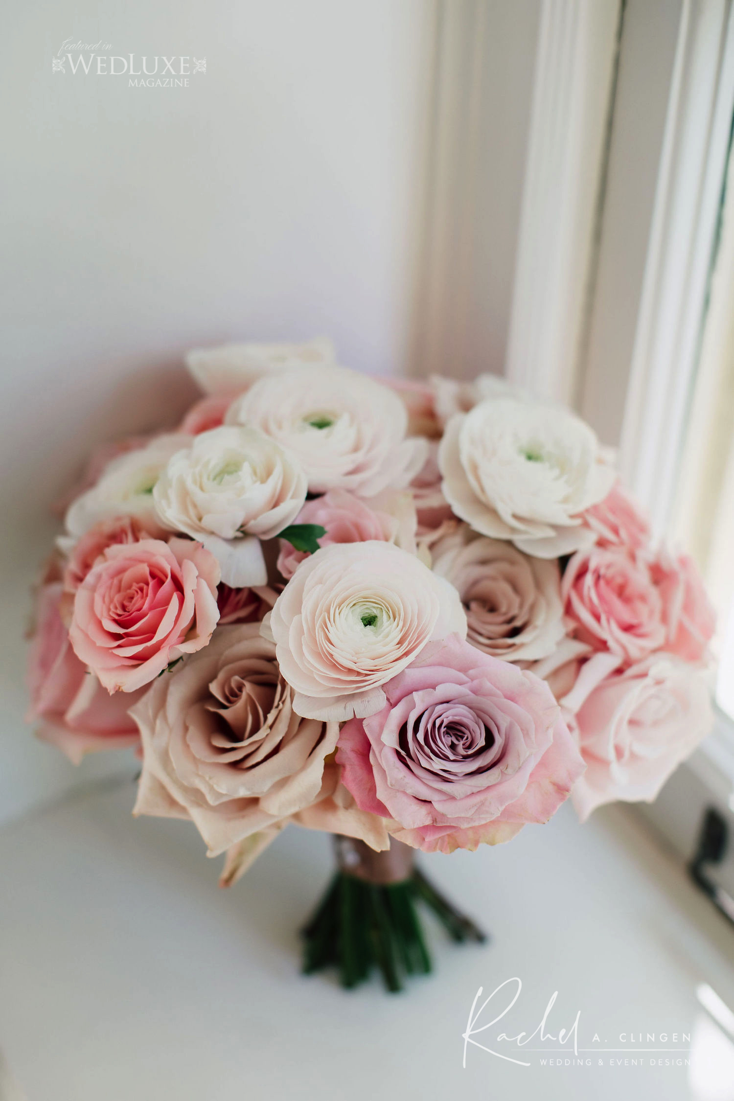 sara bouquet pink dusty rose
