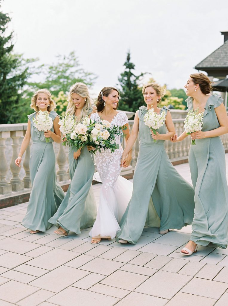 dusty green bridesmaids dresses 1