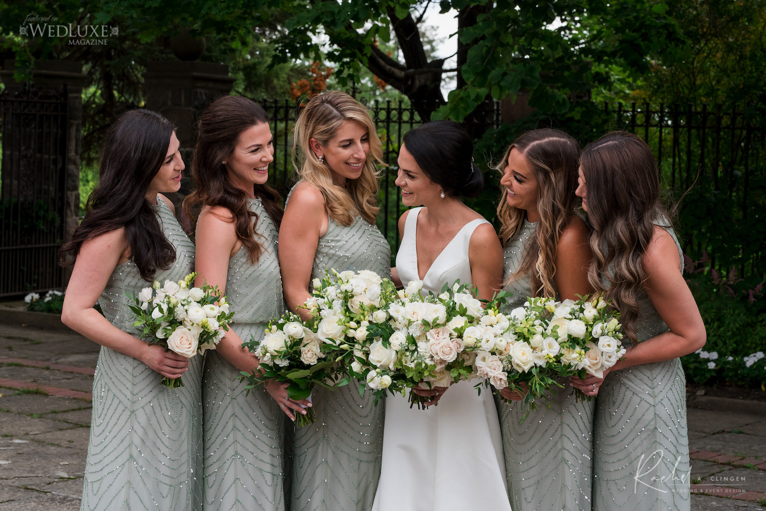 dusty green bridesmaids dresses