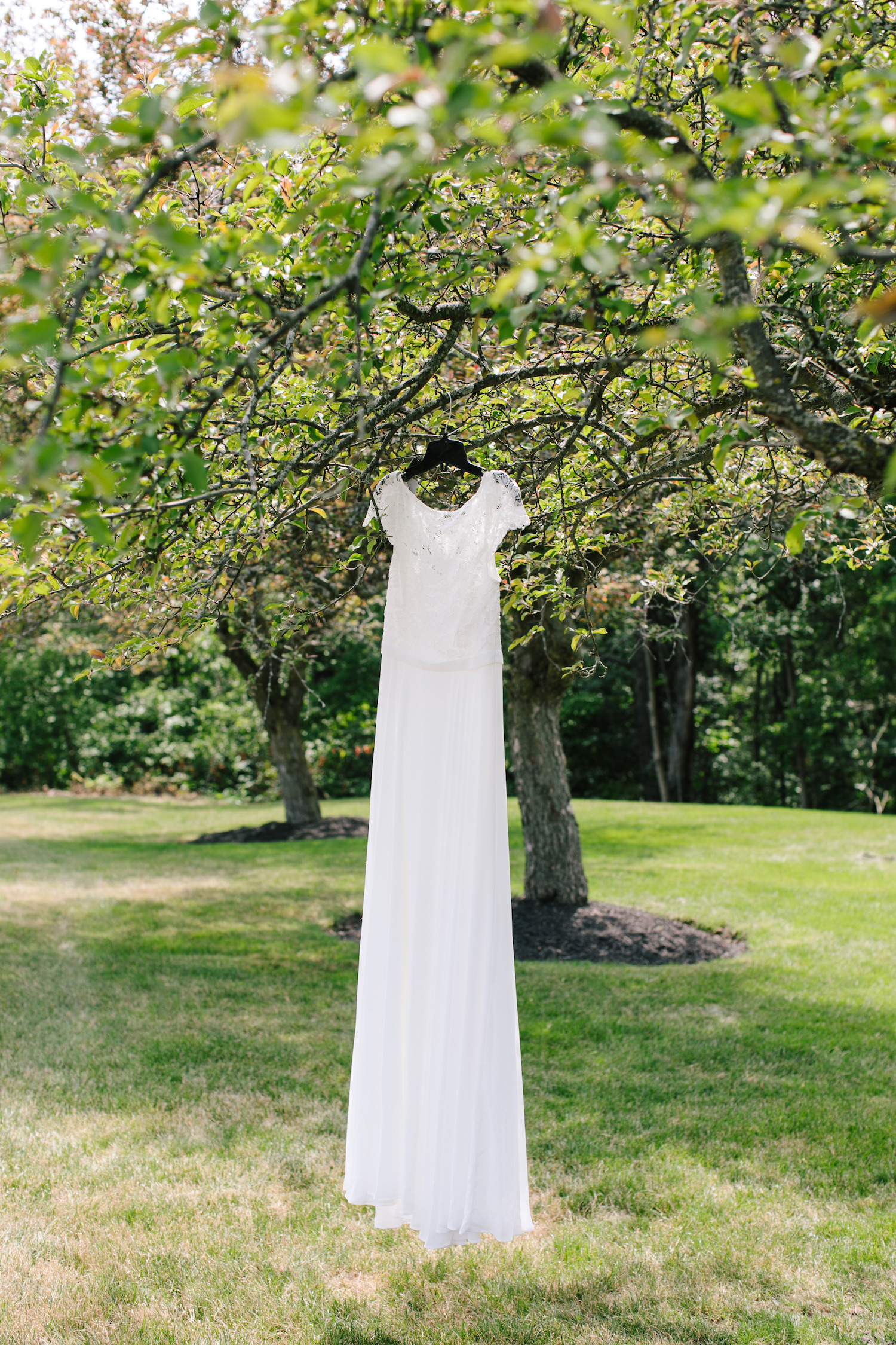 backyard wedding gown