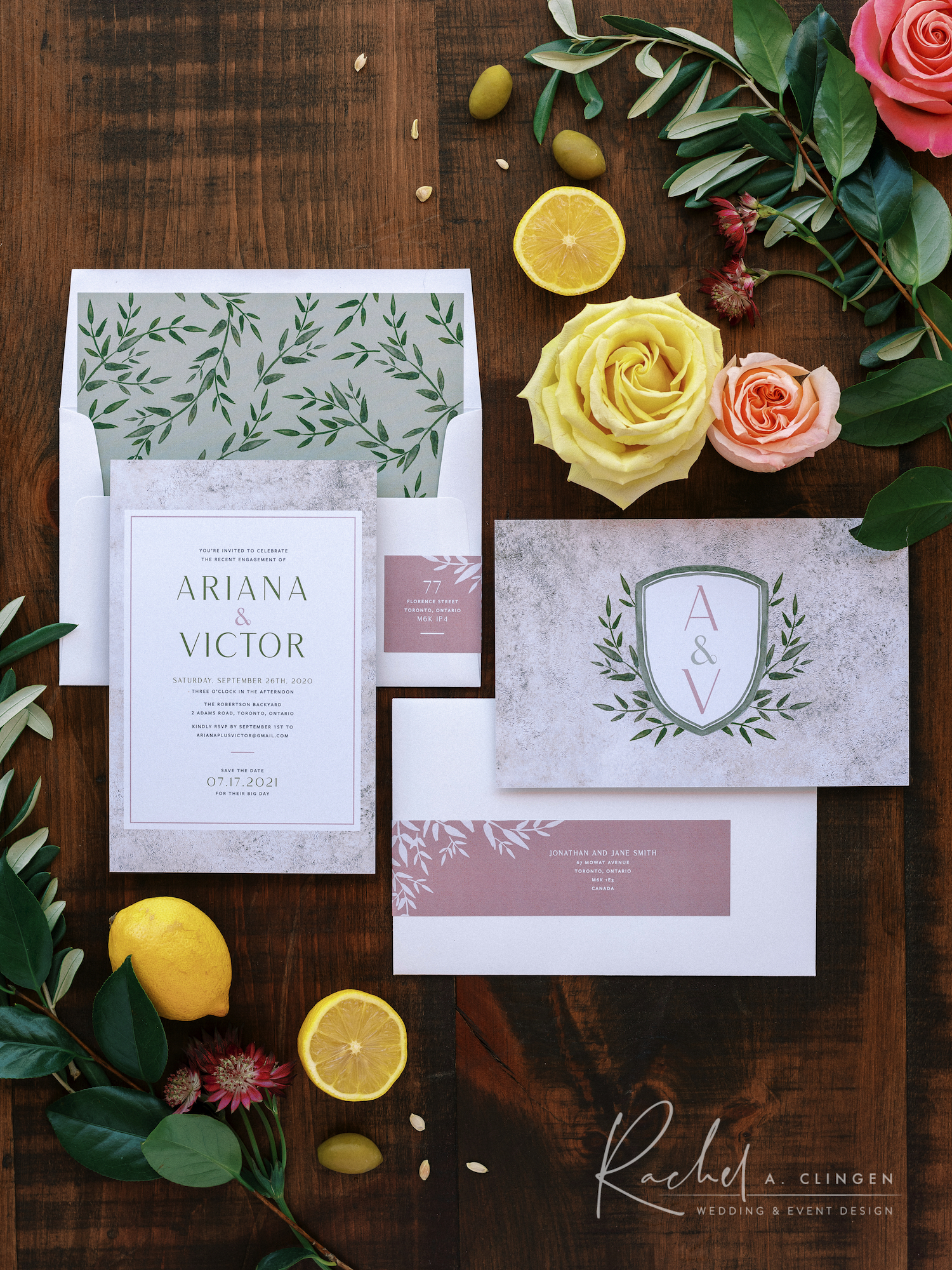 dinner party stationery 1