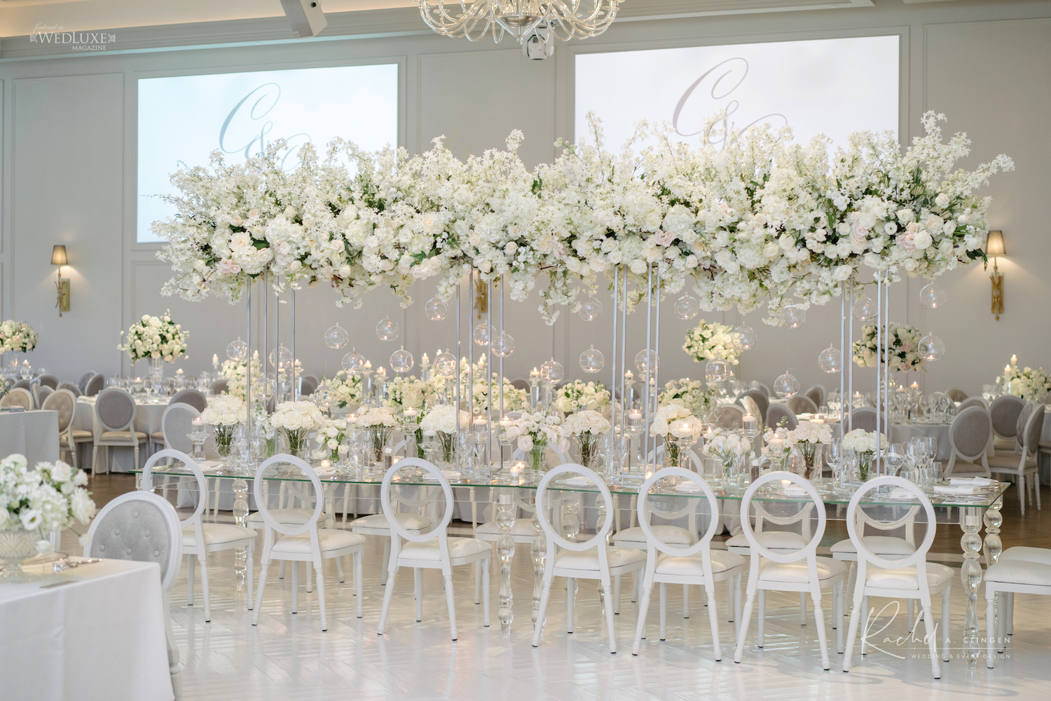 luxury white wedding flowers toronto