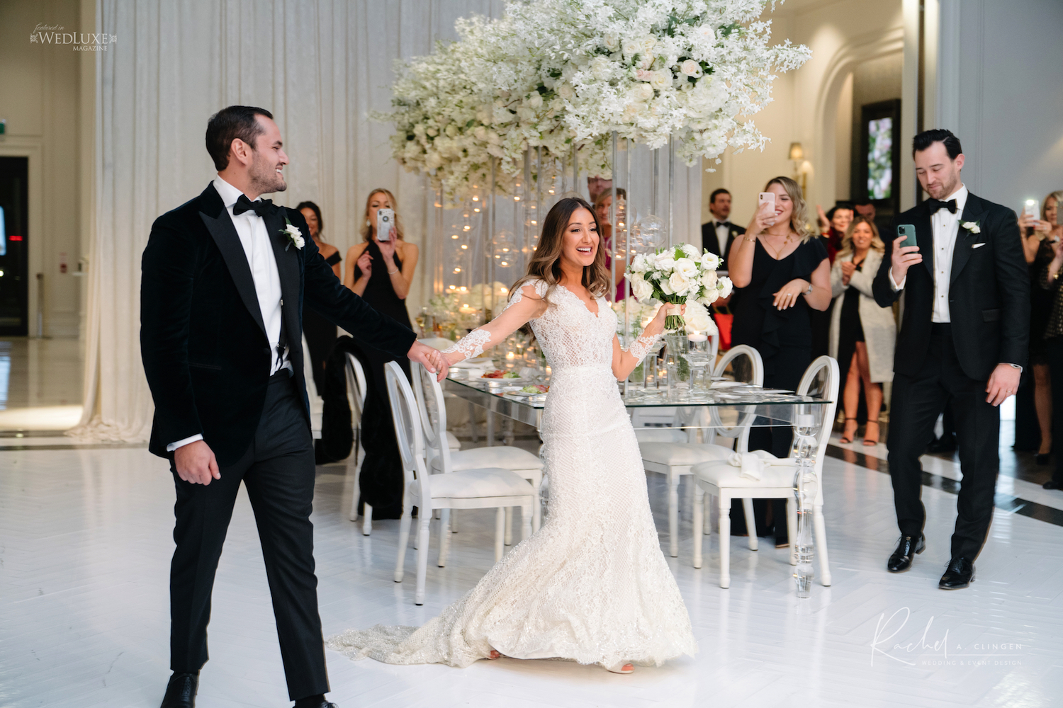 Christina and Christophers Gorgeous All White Wedding At Arlington ...