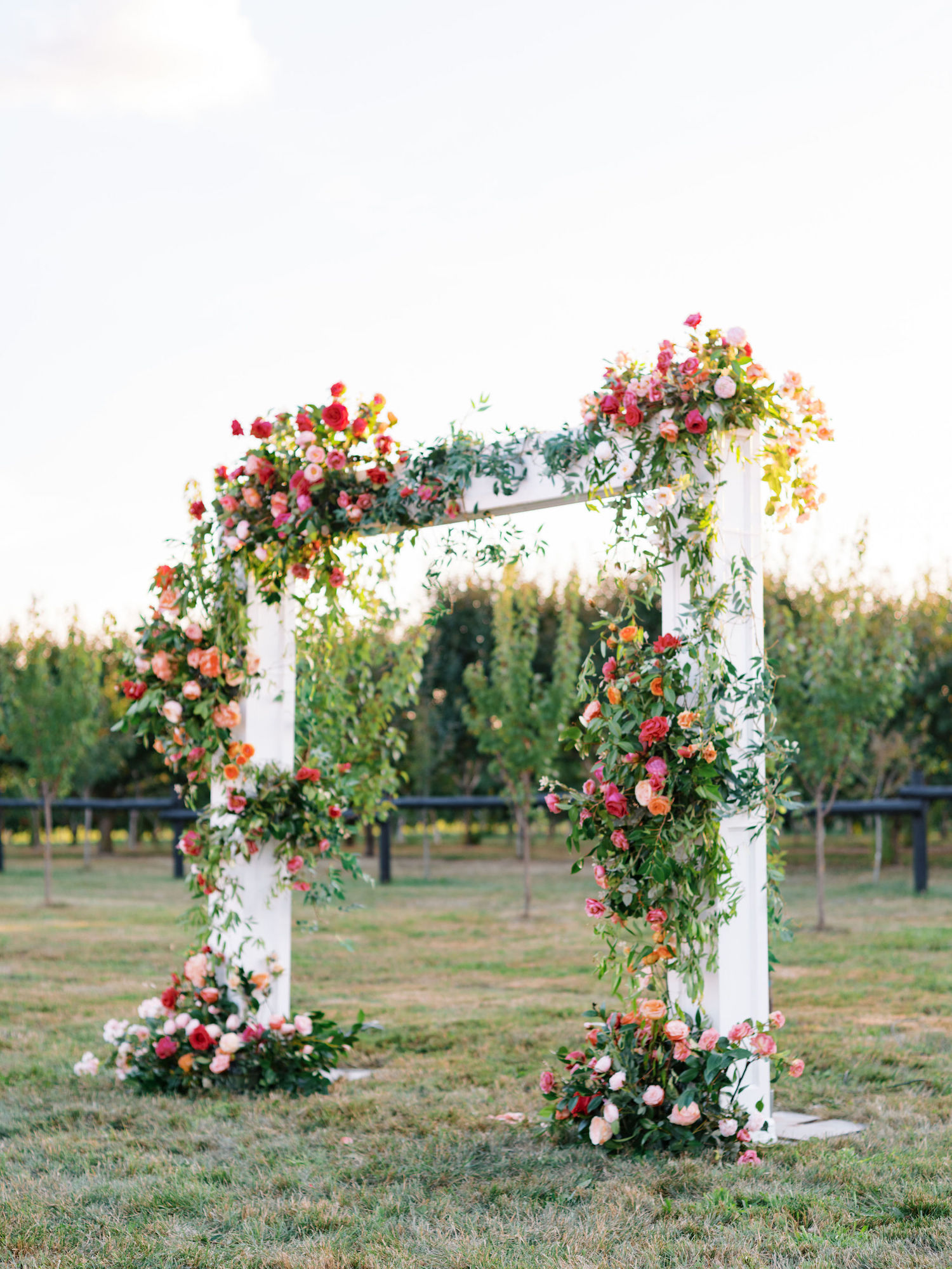 flower arch canada wedding