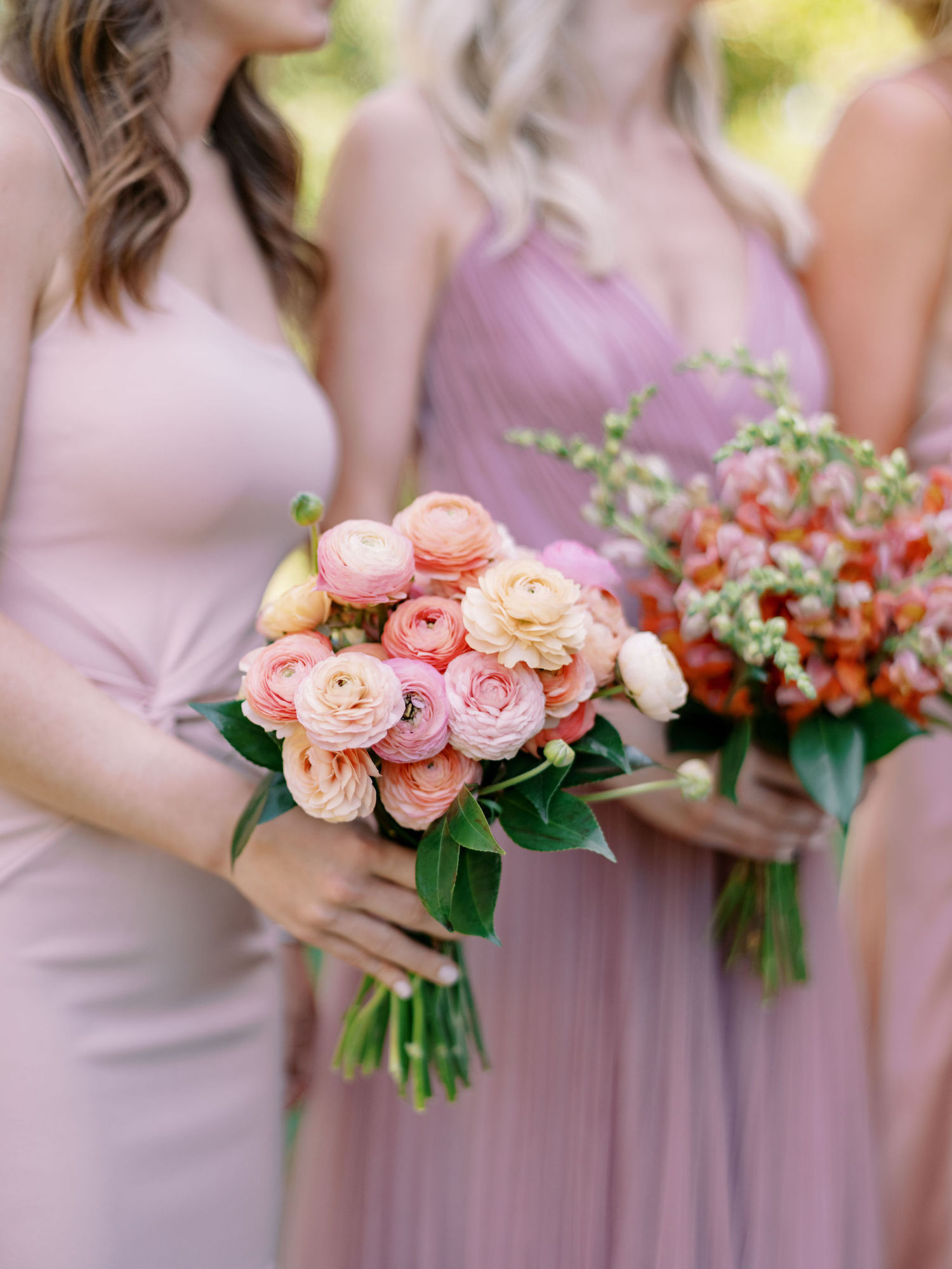 pink coral wedding decor flowers
