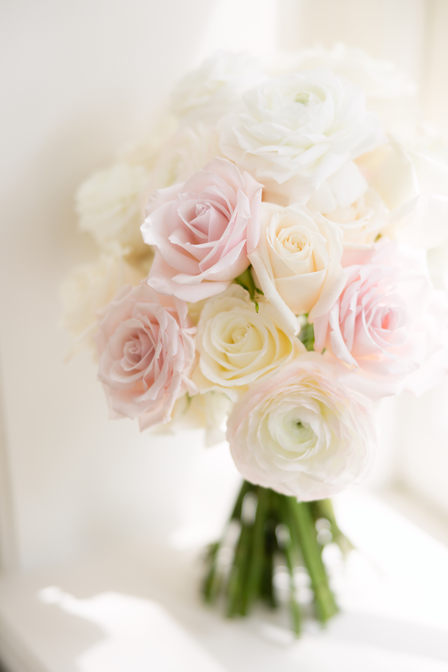 soft pink bridal bouquets