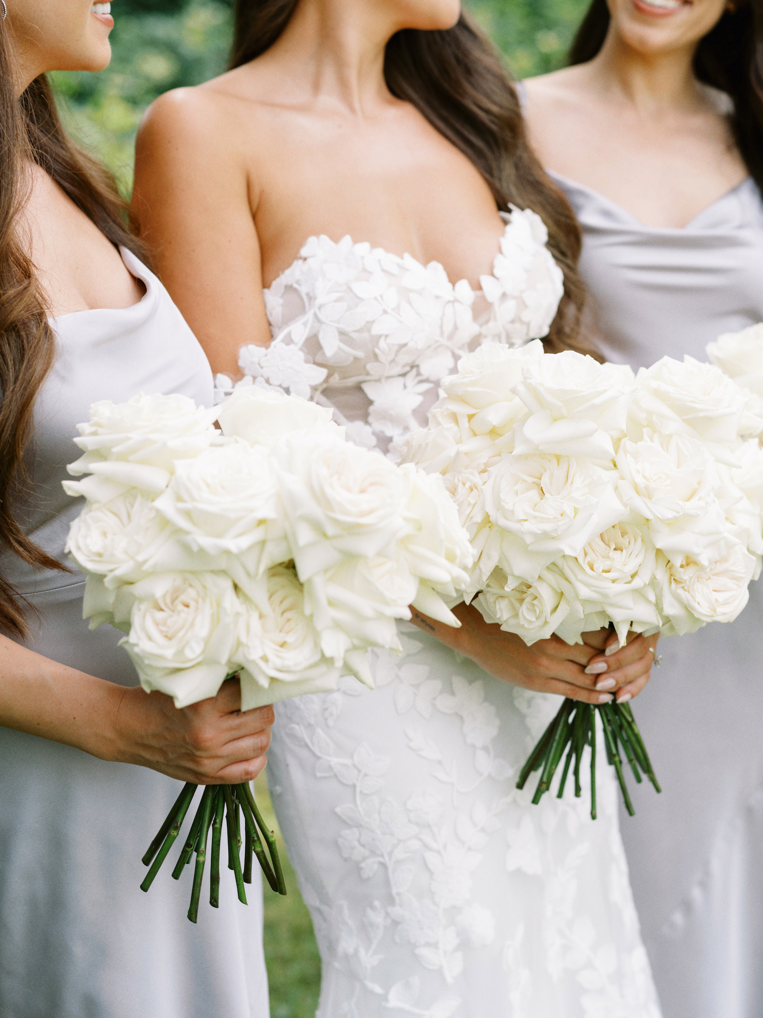 white bridal flowers