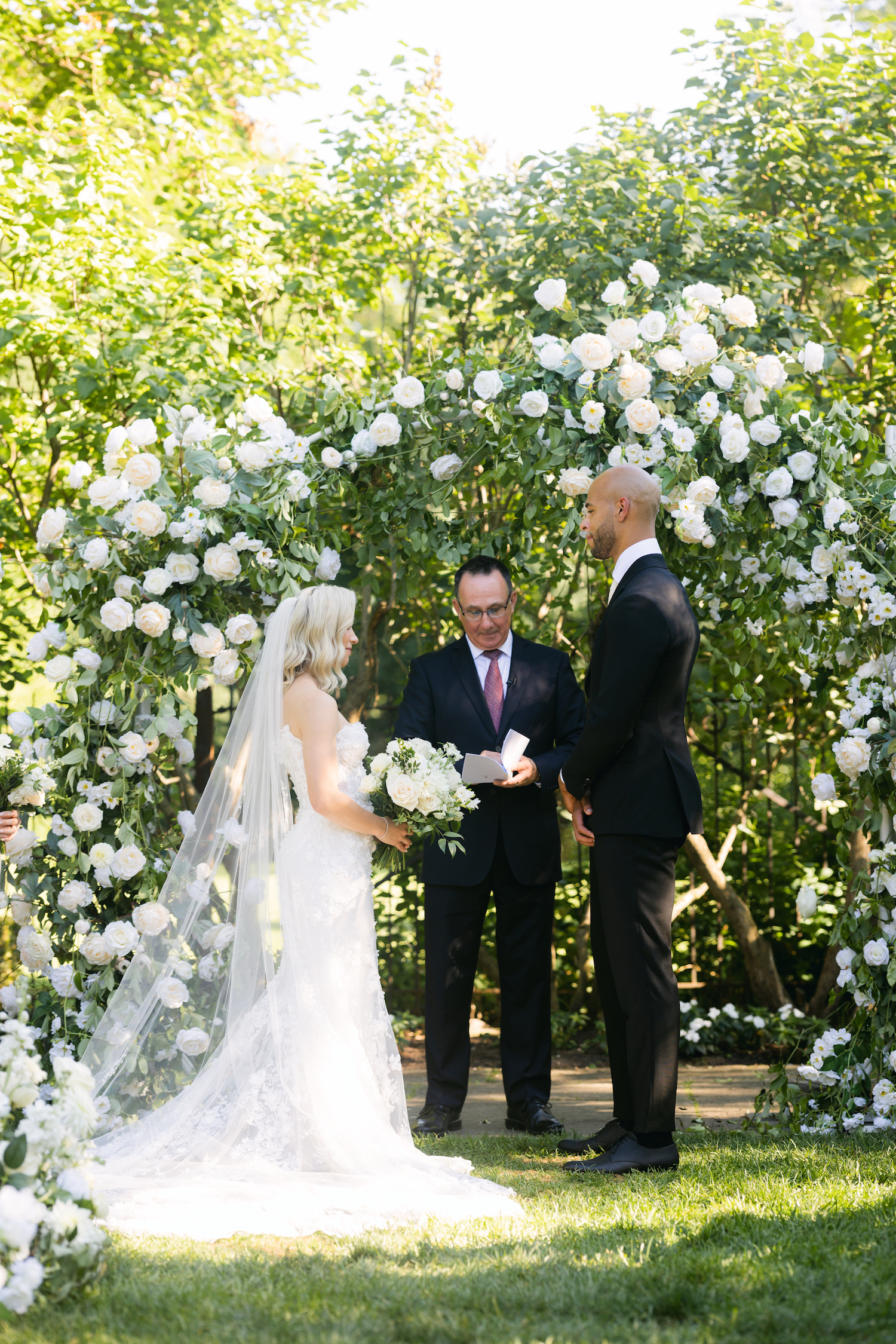 luxury wedding arch flowers