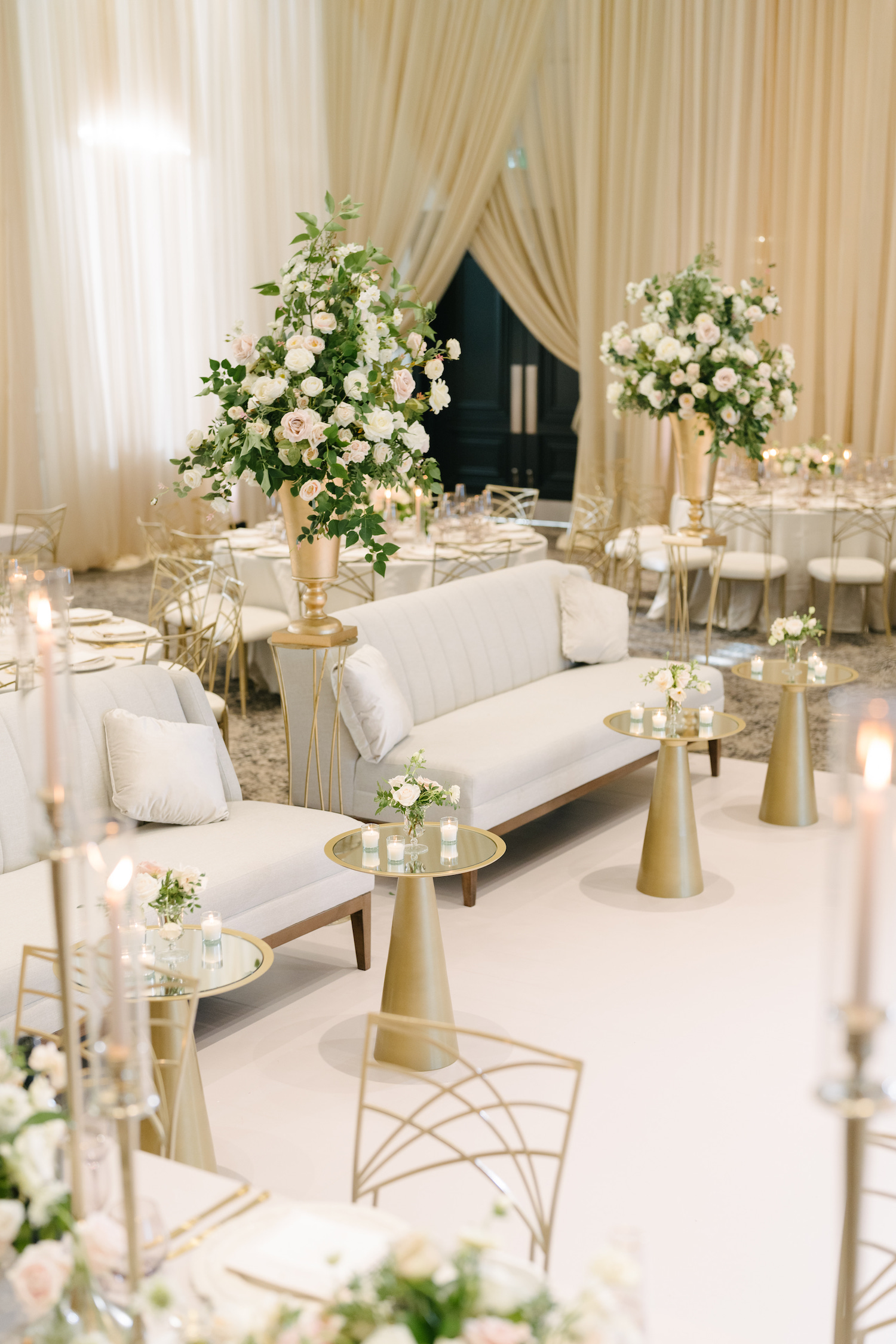 luxury wedding draping floorplans