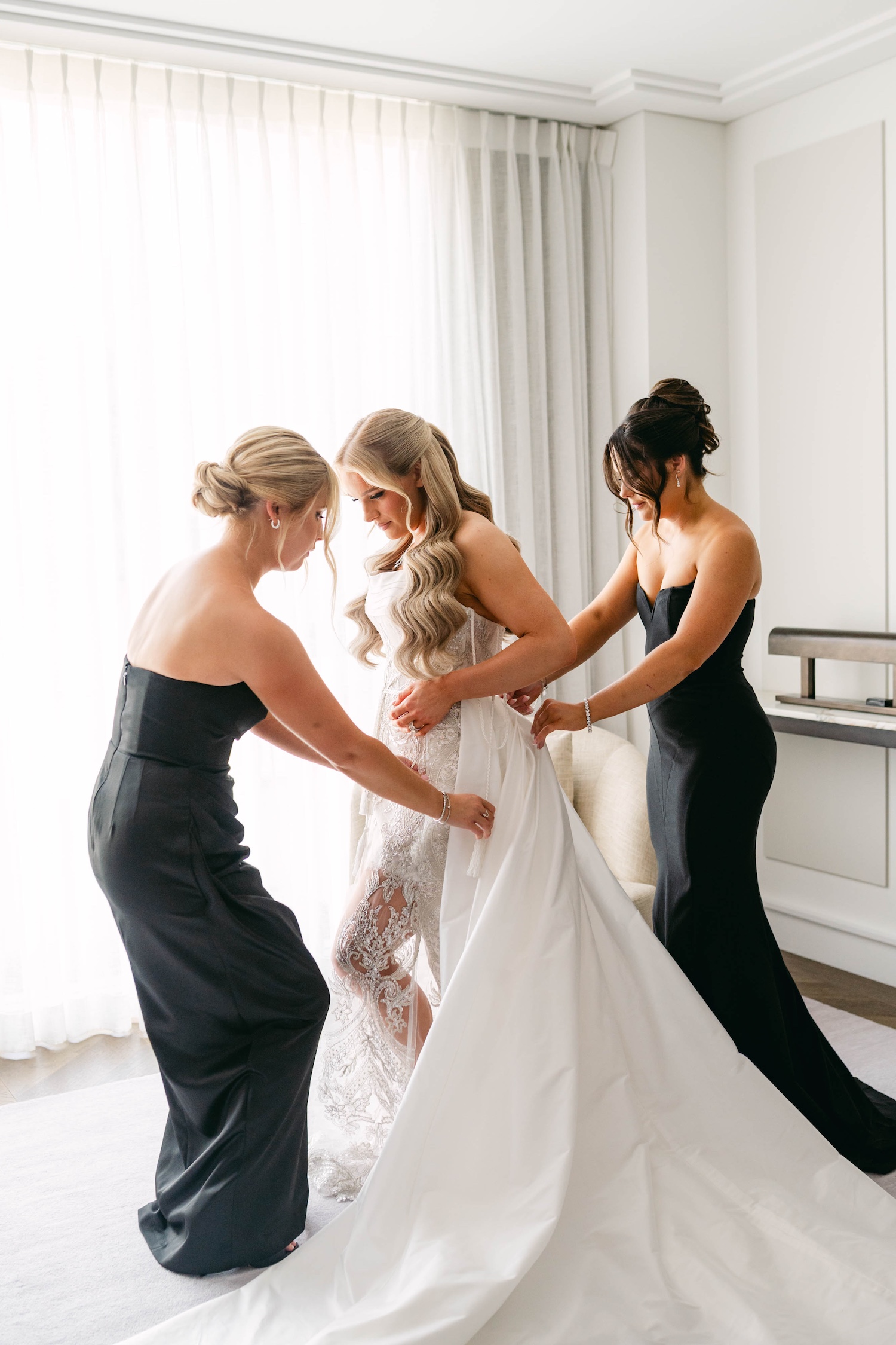 caitlin getting ready