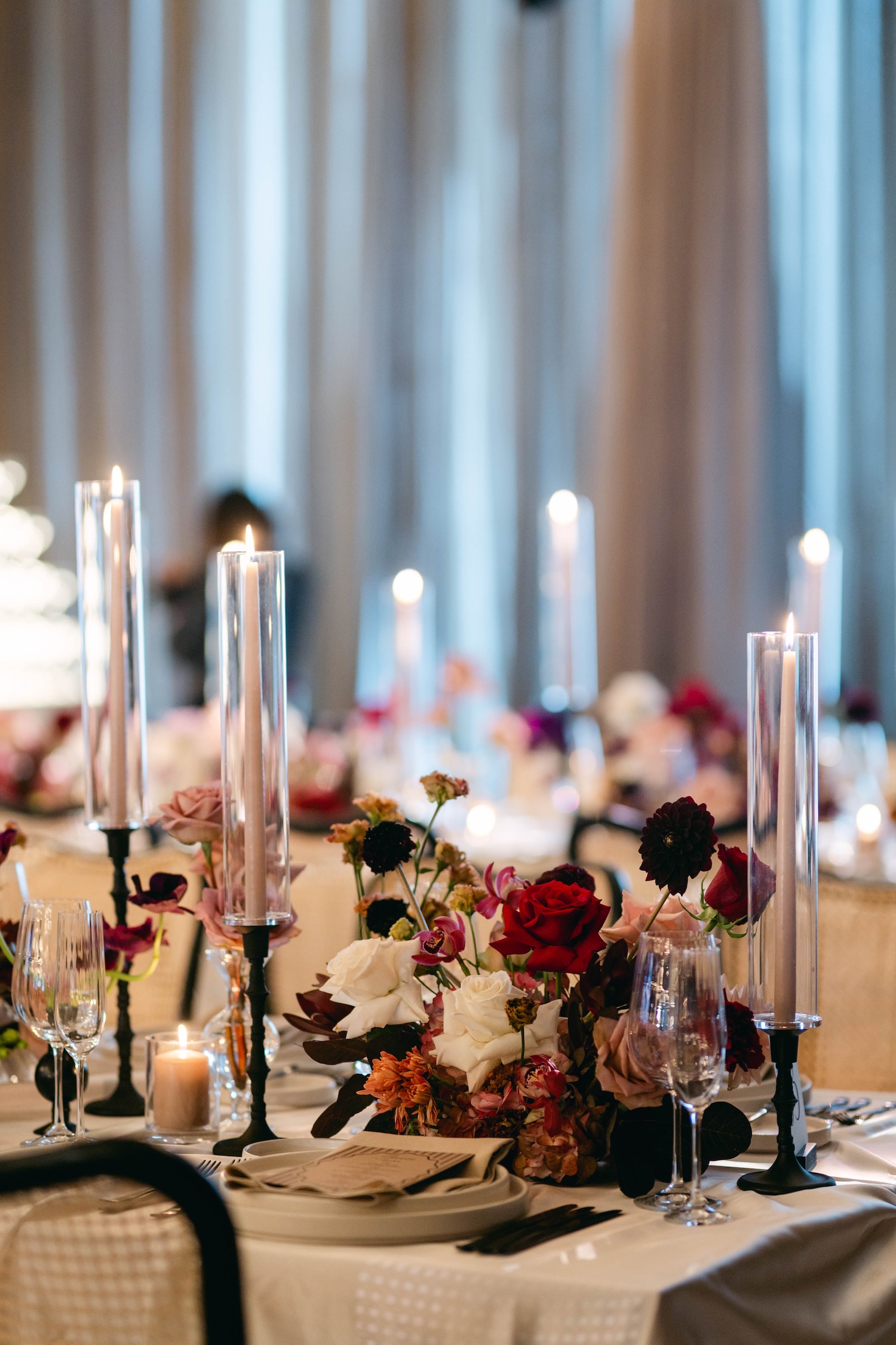 moody wedding flowers