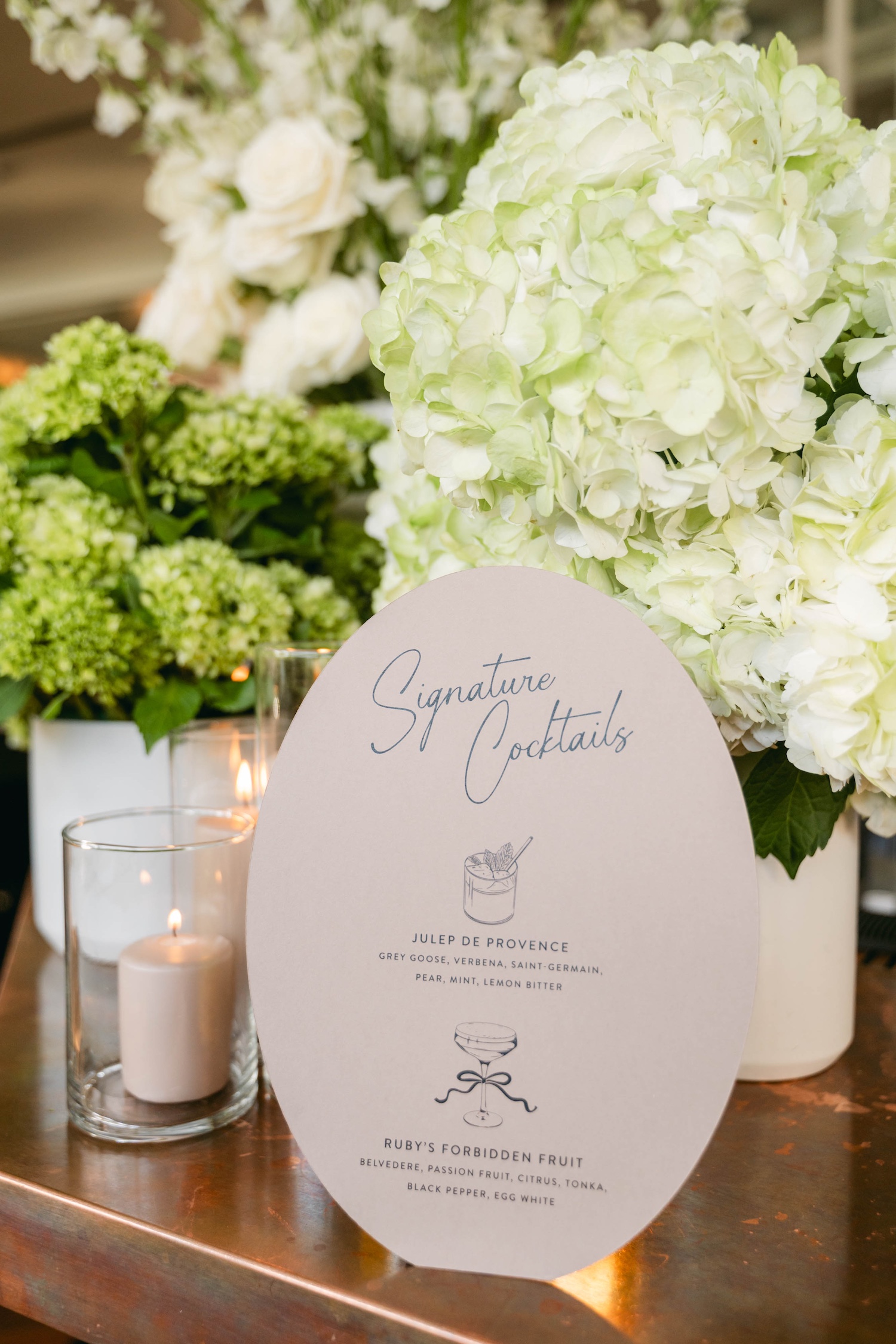 signature cocktail nick caitlin